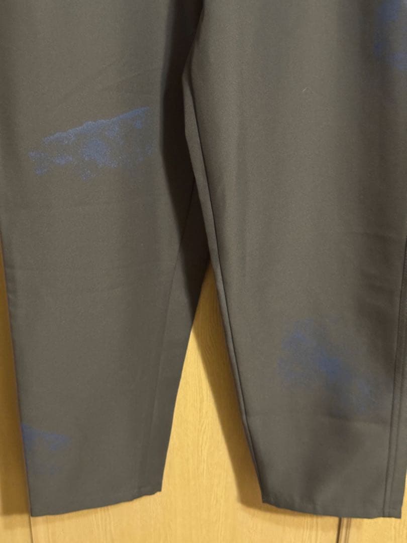 コムデギャルソンシャツ　24ss ペイント加工パンツ　ポリエステル