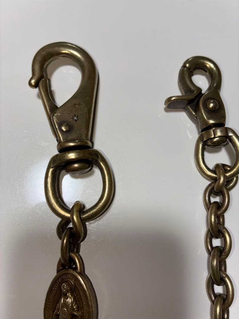 amp japan アンプジャパン　真鍮マリアウォレットチェーン