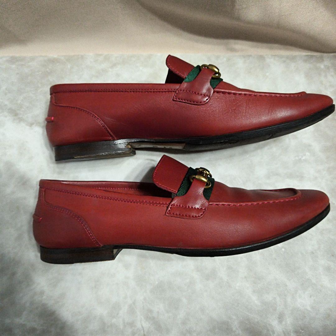 Nap様　GUCCI グッチ ホースビットローファー37 1/2 (24~)