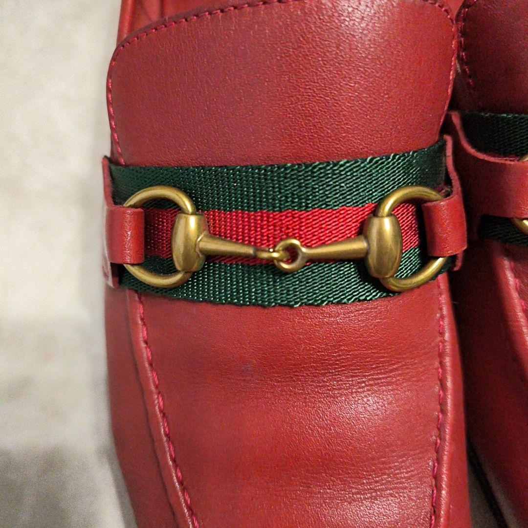 Nap様　GUCCI グッチ ホースビットローファー37 1/2 (24~)