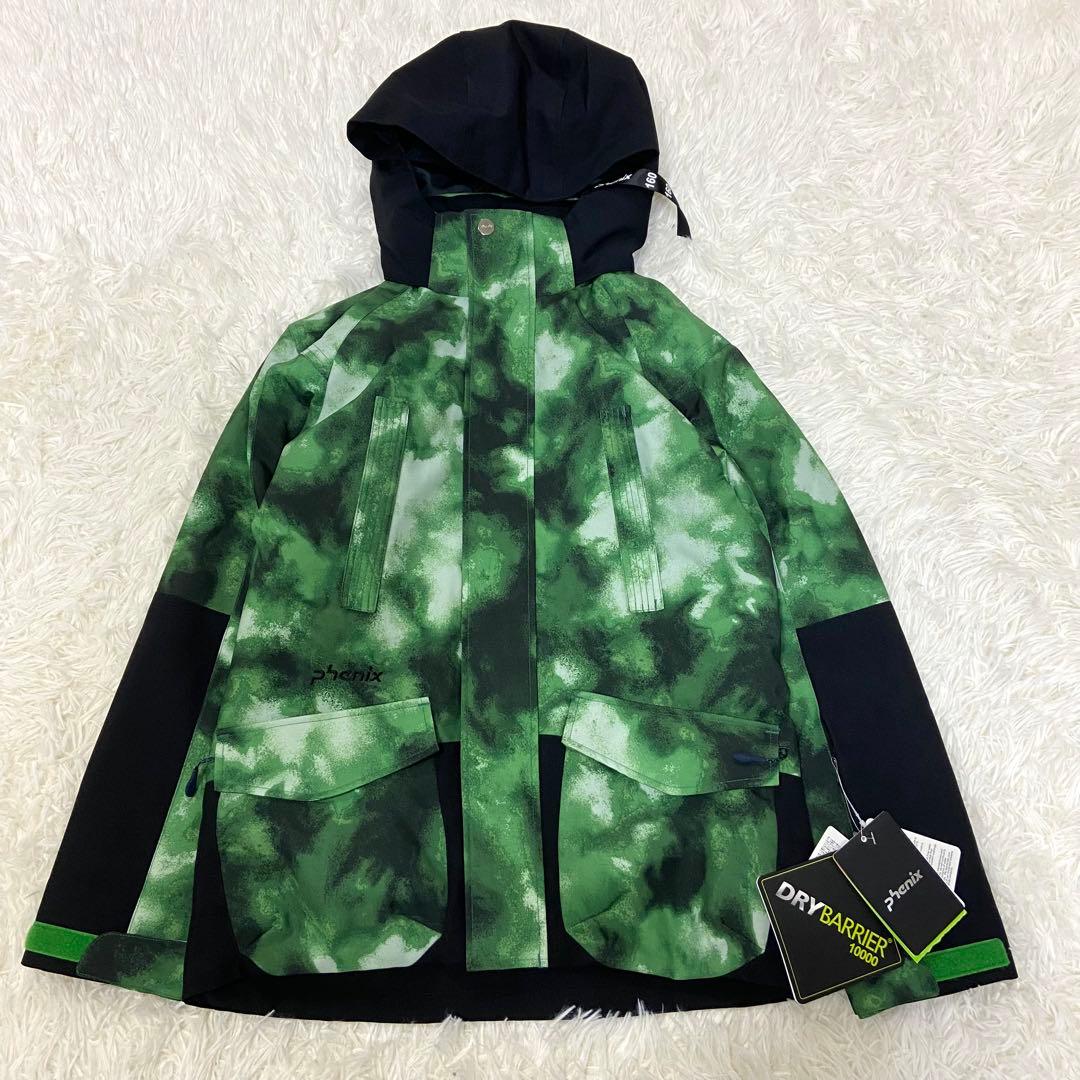 未使用タグ　phenix スキーウエア上下セット 160cm グリーン