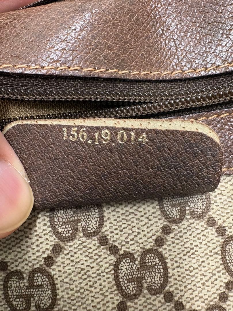 GUCCI グッチ ボストンバッグ GG柄 シェリーライン オールドグッチ