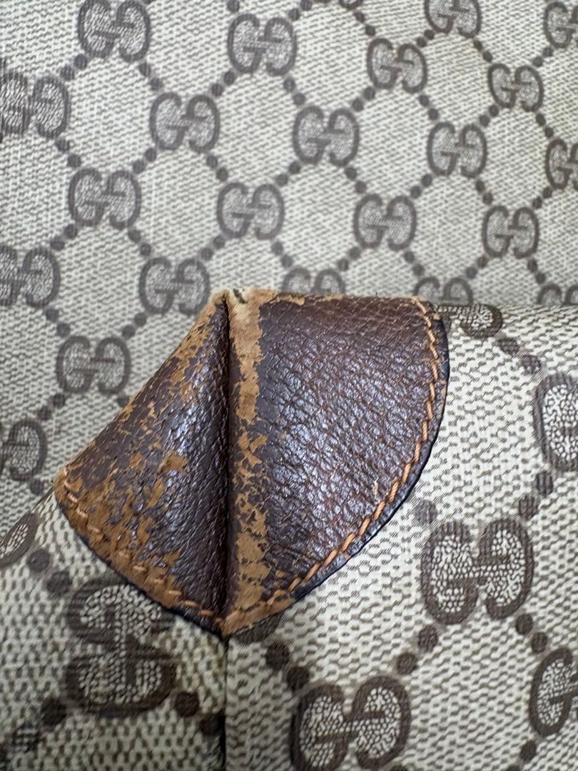 GUCCI グッチ ボストンバッグ GG柄 シェリーライン オールドグッチ