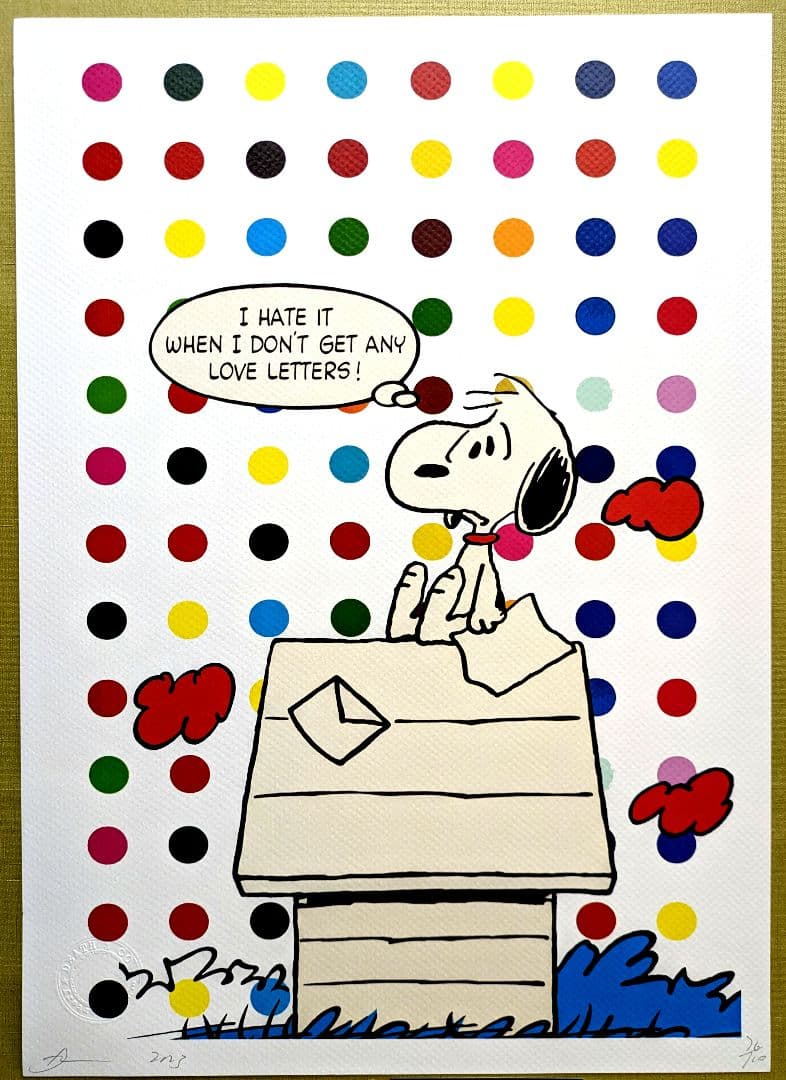 milk《額装仕様》【DEATH NYC】スヌーピー • カラフルドット