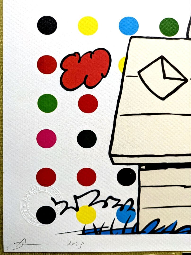 milk《額装仕様》【DEATH NYC】スヌーピー • カラフルドット