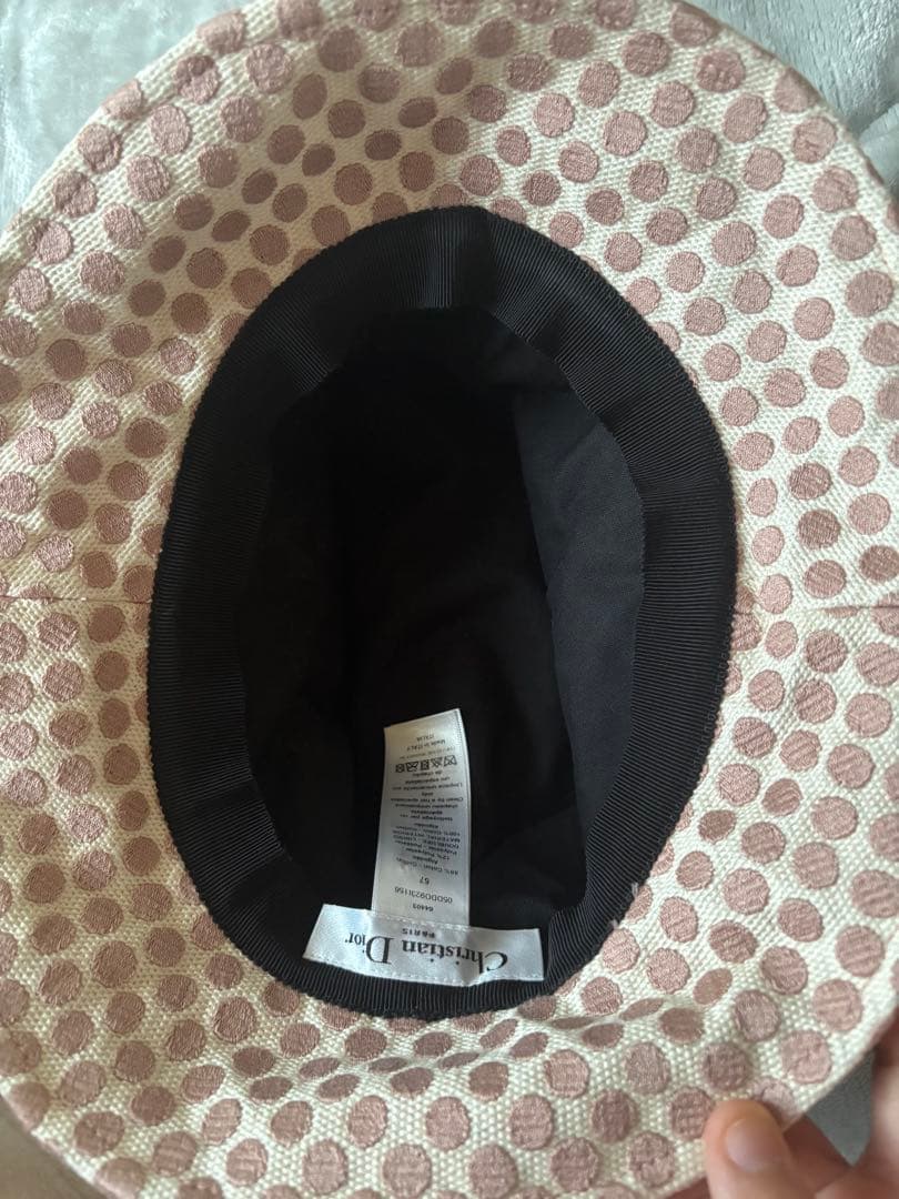 Christian Dior ドット柄 バケットハット 57cm
