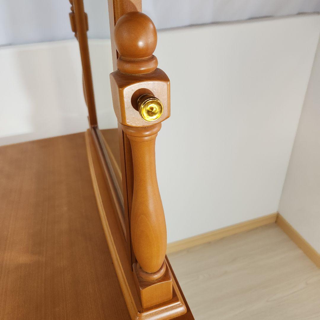 マルニ木工 maruni アンティーク ドレッサー 鏡台 椅子付き 本州送料込み