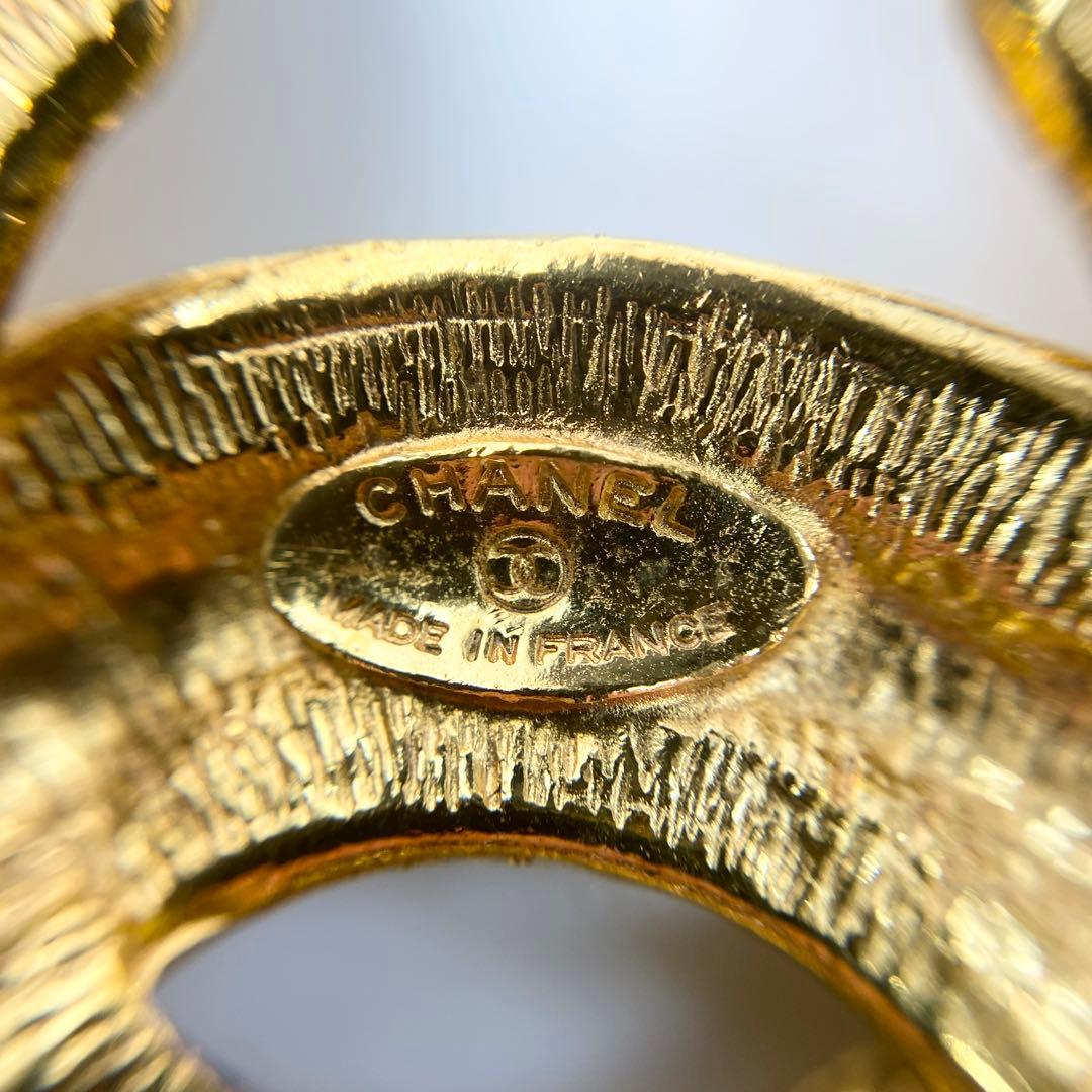 シャネル CHANEL ココマーク マトラッセ ゴールド ブローチ