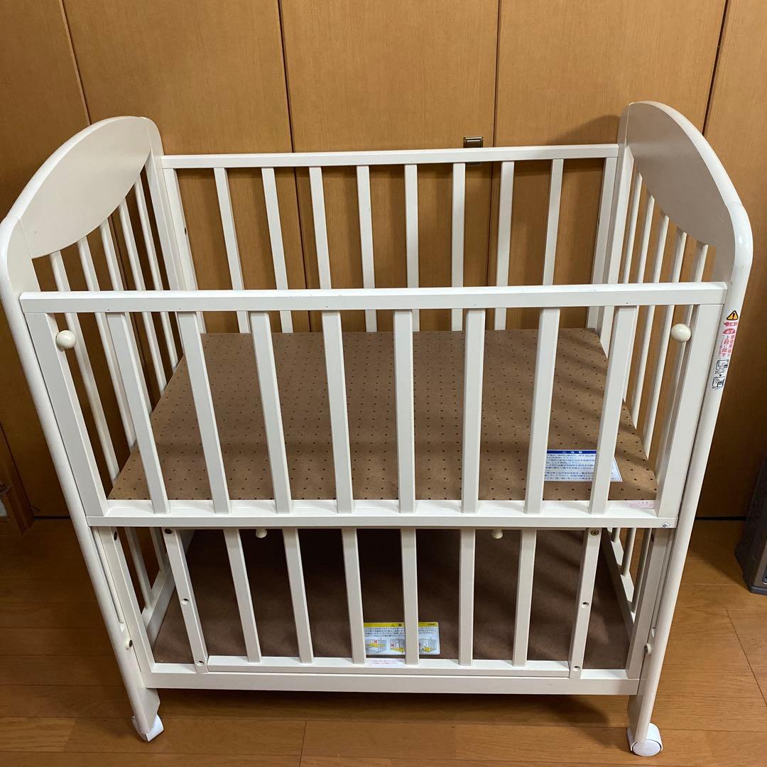 カトージ ベビーベッド ミニ立ちベッド プチバニラ 02356 直接取り引き可