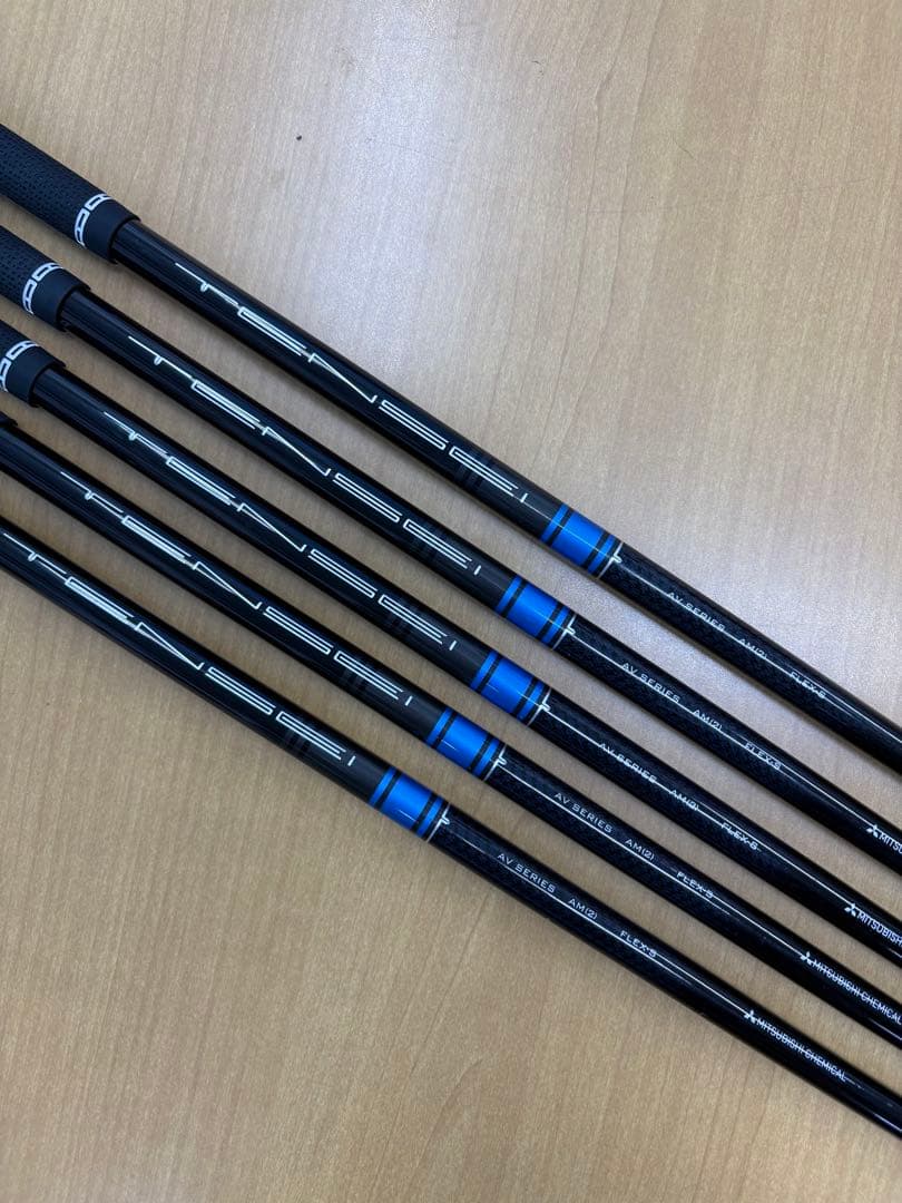 T250 6-Pの5本　TENSEI AV BLUE AM2 硬さS 日本仕様