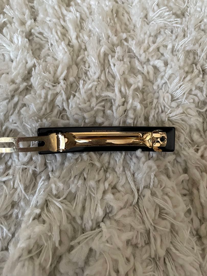 ALEXANDRE DE PARIS ラインストーン付きバレッタ