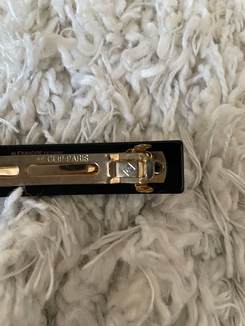 ALEXANDRE DE PARIS ラインストーン付きバレッタ