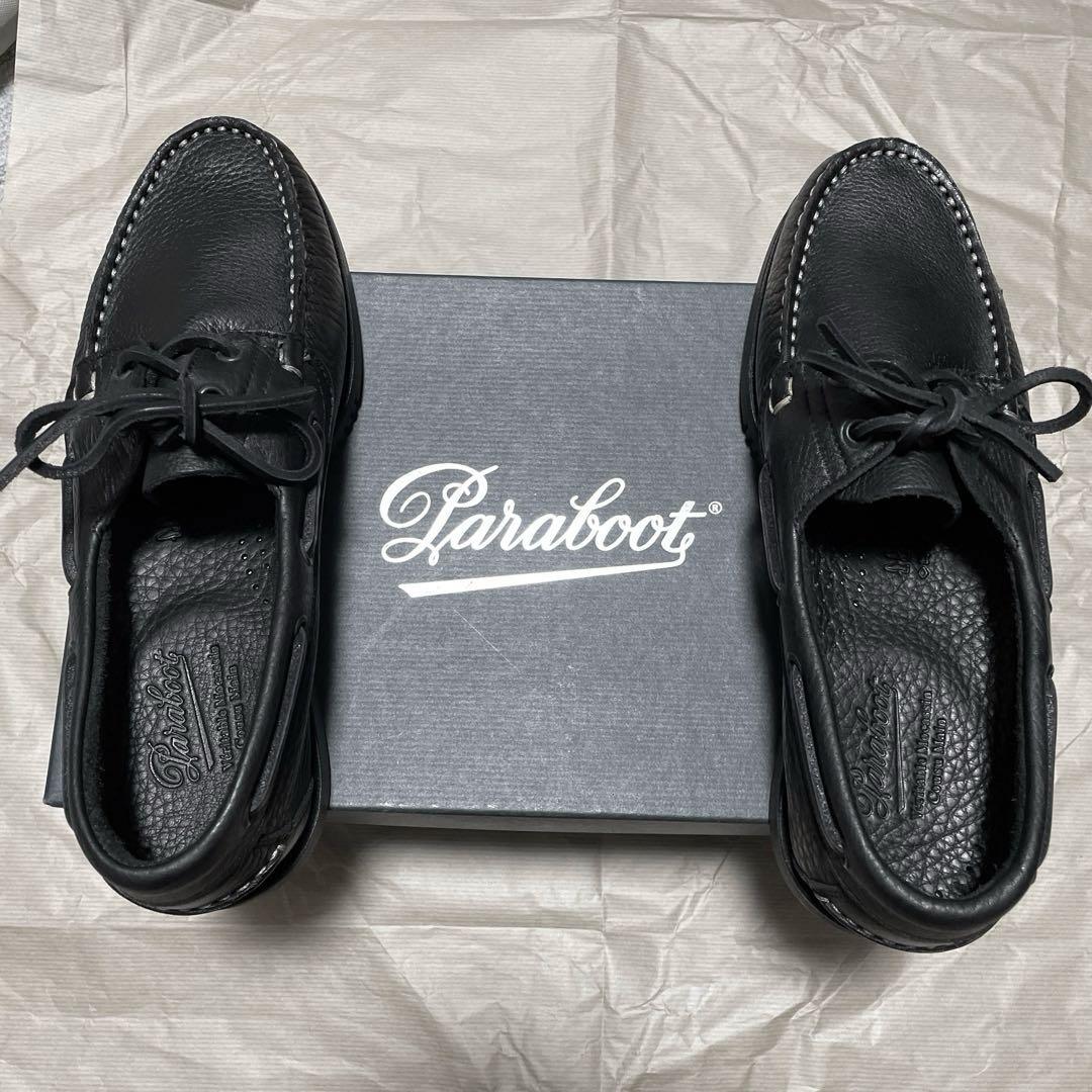 【未使用品(新品)】パラブーツ バース(デッキシューズ) カーフグレインレザー