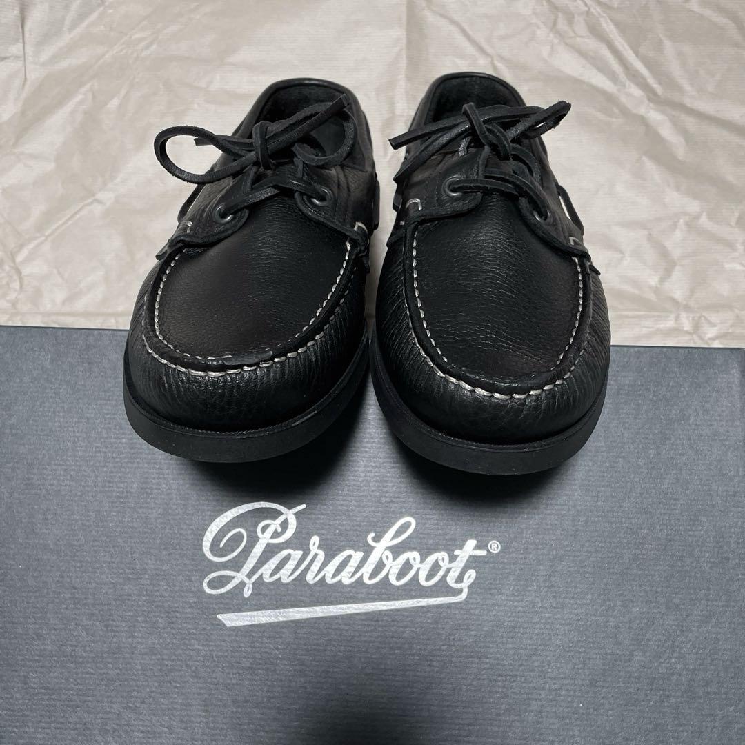 【未使用品(新品)】パラブーツ バース(デッキシューズ) カーフグレインレザー