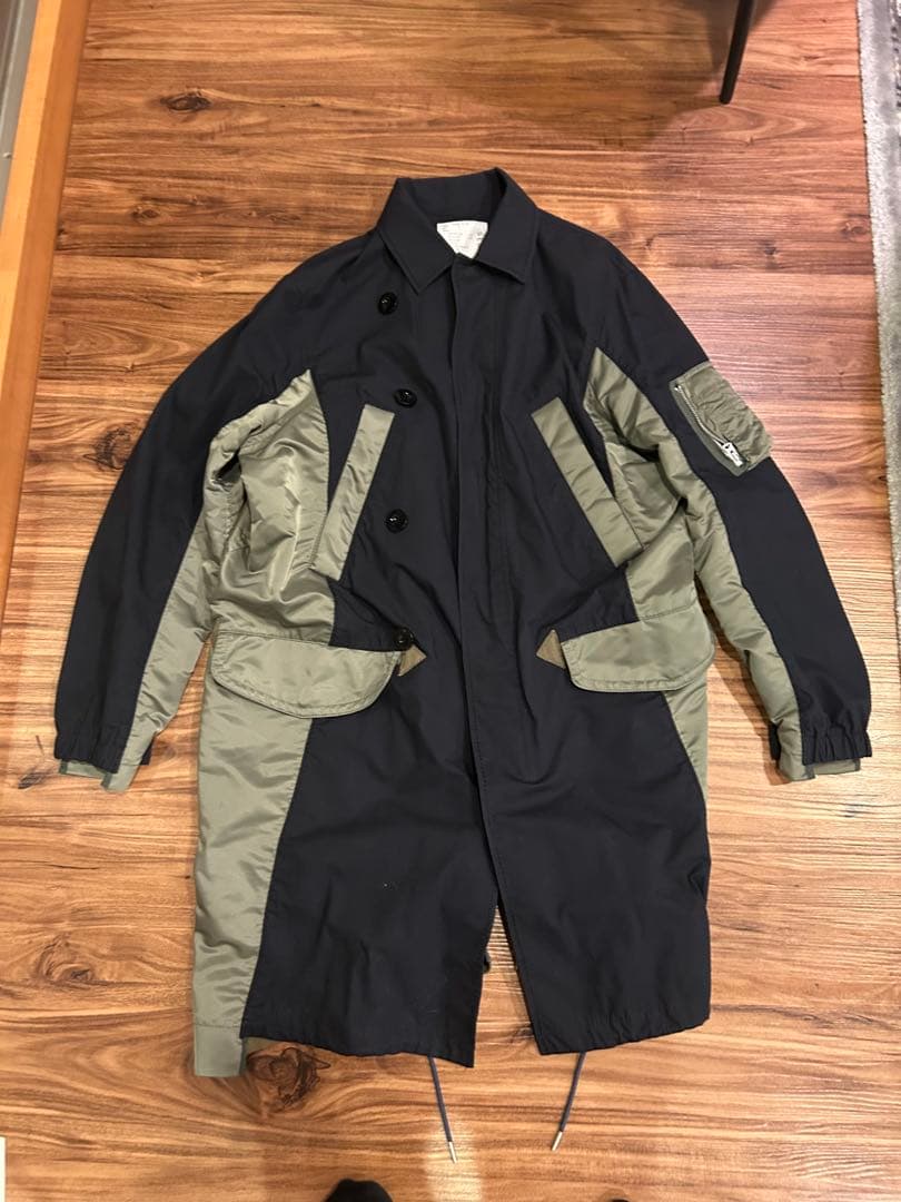 Sacai サカイ ミリタリー コートになります☆（size L）