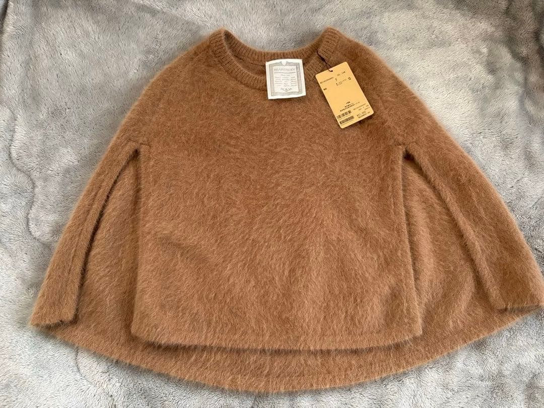 新品・タグ付き★BEARDSLEY ファーニットポンチョ