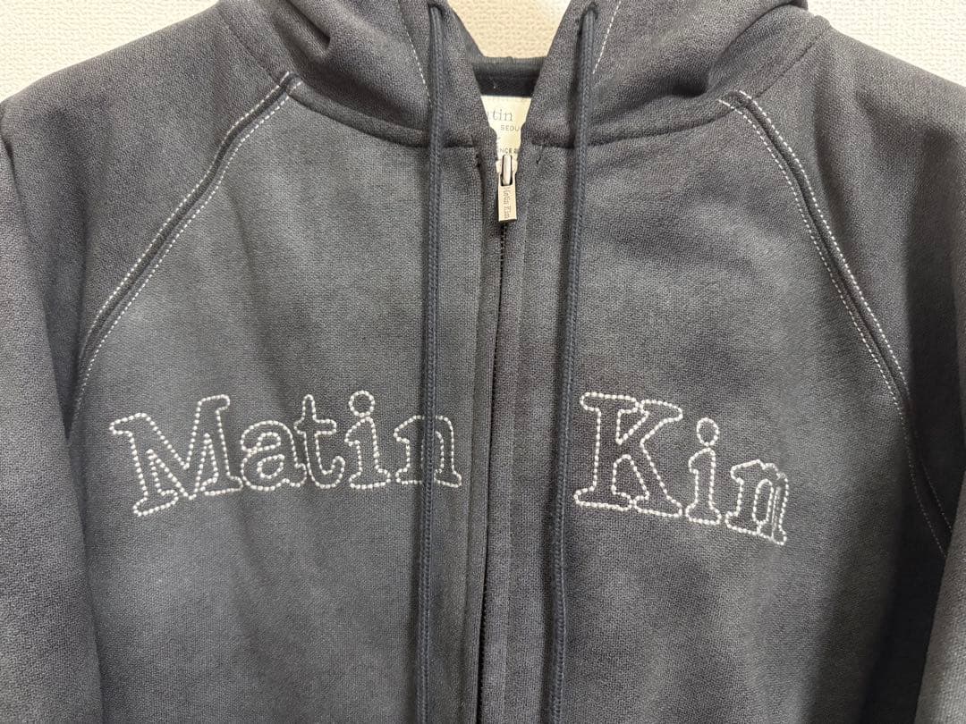 た*ん様 Matin Kim FRONT LOGO STITCH WASHED