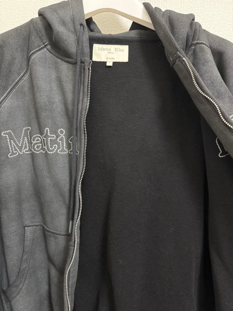 た*ん様 Matin Kim FRONT LOGO STITCH WASHED