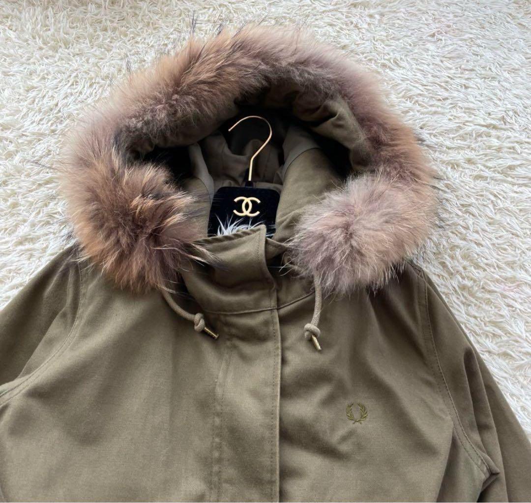 フレッドペリー　カーキ　モッズコート FRED PERRY