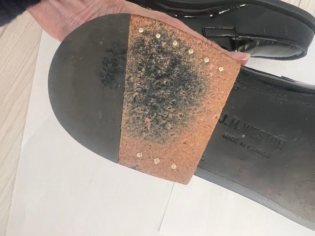 JMウエストン　ローファー　エナメル　旧ロゴ　23cm 3B