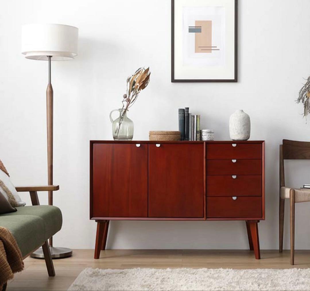 チェスト キャビネット タンス テレビ台 北欧ヴィンテージ風　110cm