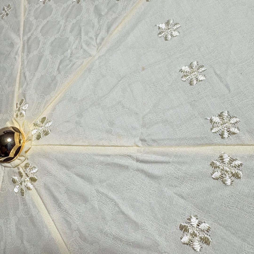 CELINE セリーヌ　マカダム総柄　トリオンフ　晴雨兼用UV折りたたみ傘