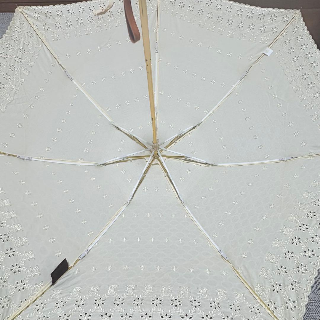 CELINE セリーヌ　マカダム総柄　トリオンフ　晴雨兼用UV折りたたみ傘