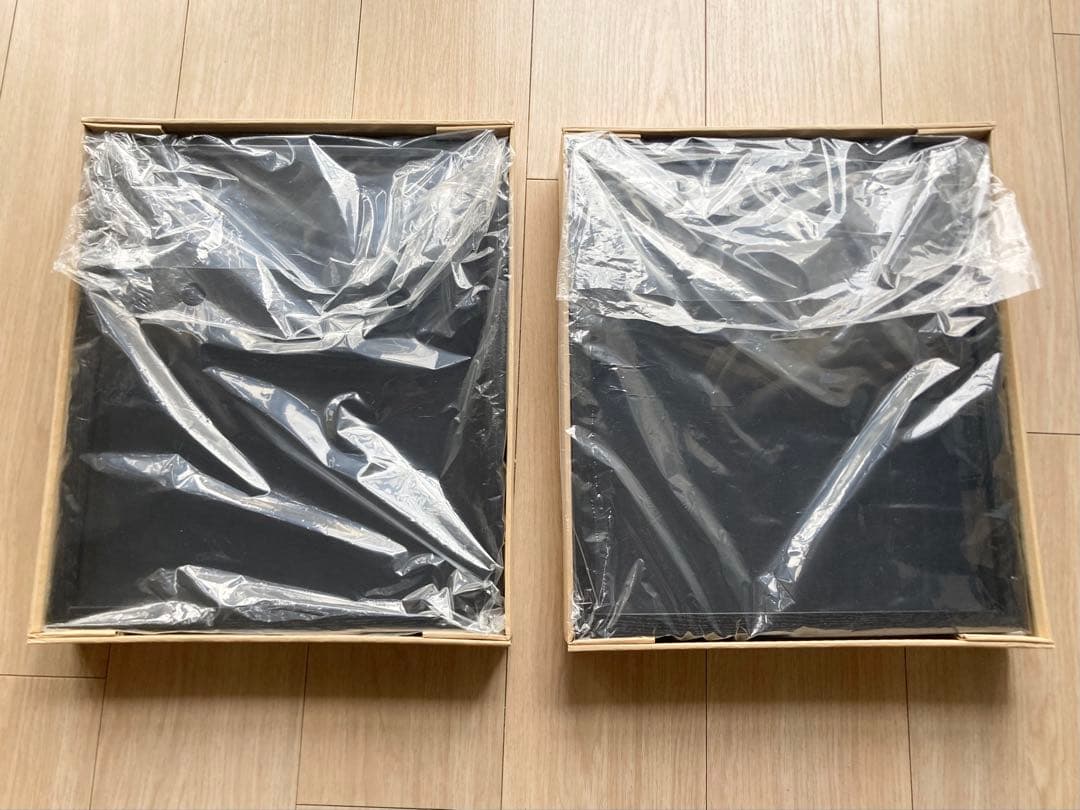 油彩額縁 F3号 [同志舎 細角箱15 黒] 2個セット