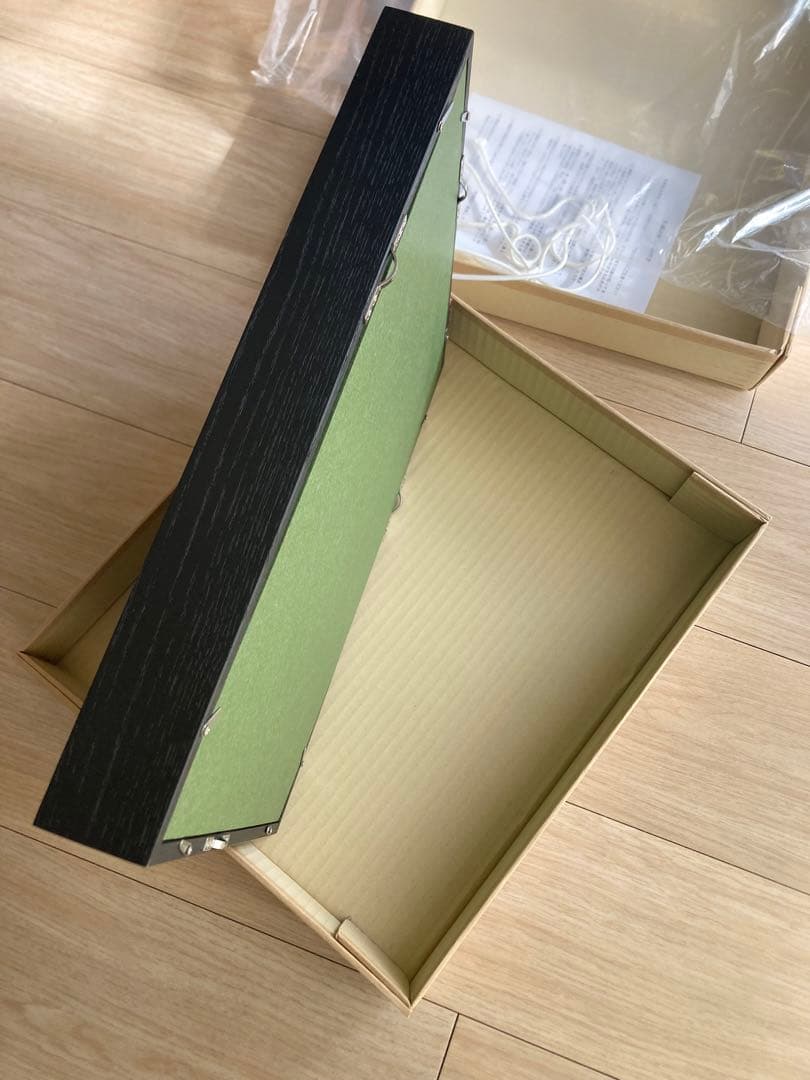 油彩額縁 F3号 [同志舎 細角箱15 黒] 2個セット