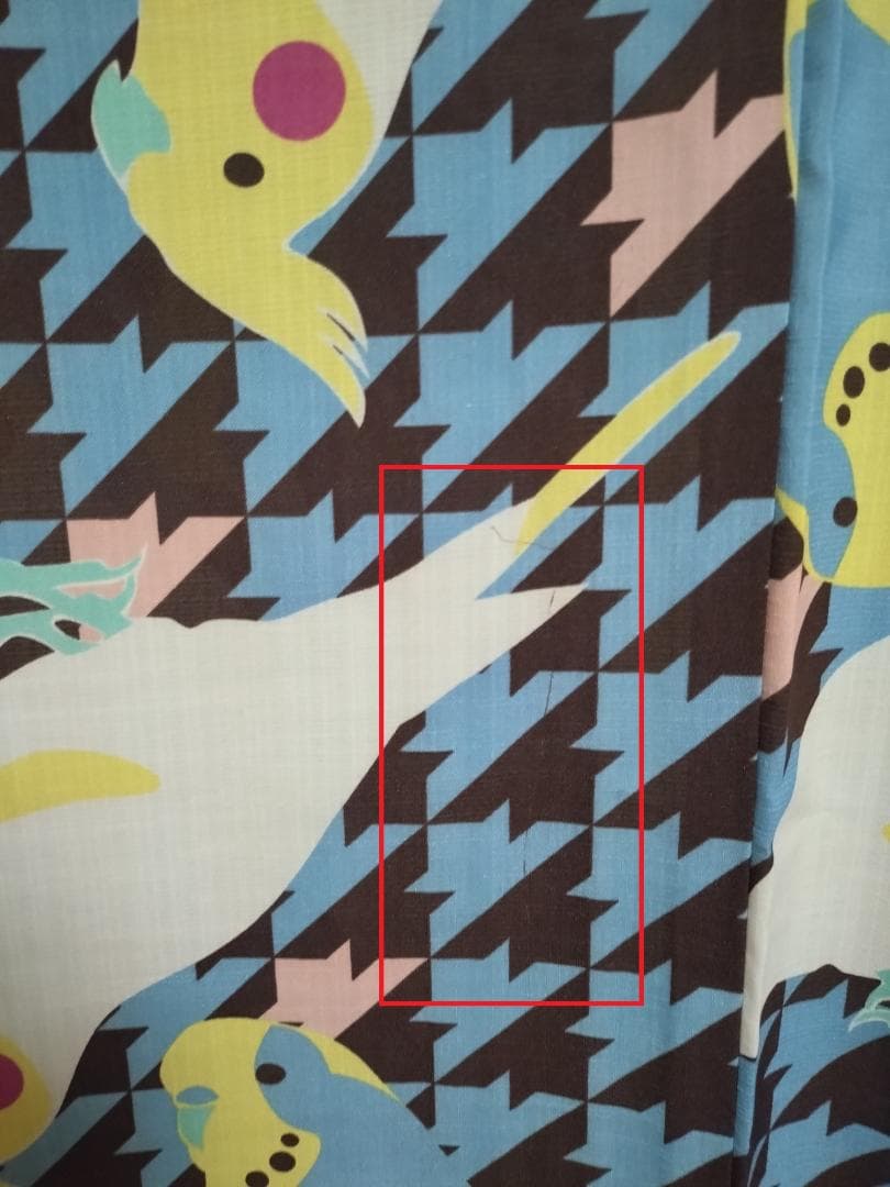 hiyori・新品・やや難あり★オカメインコ・インコ柄浴衣★カリキュロ