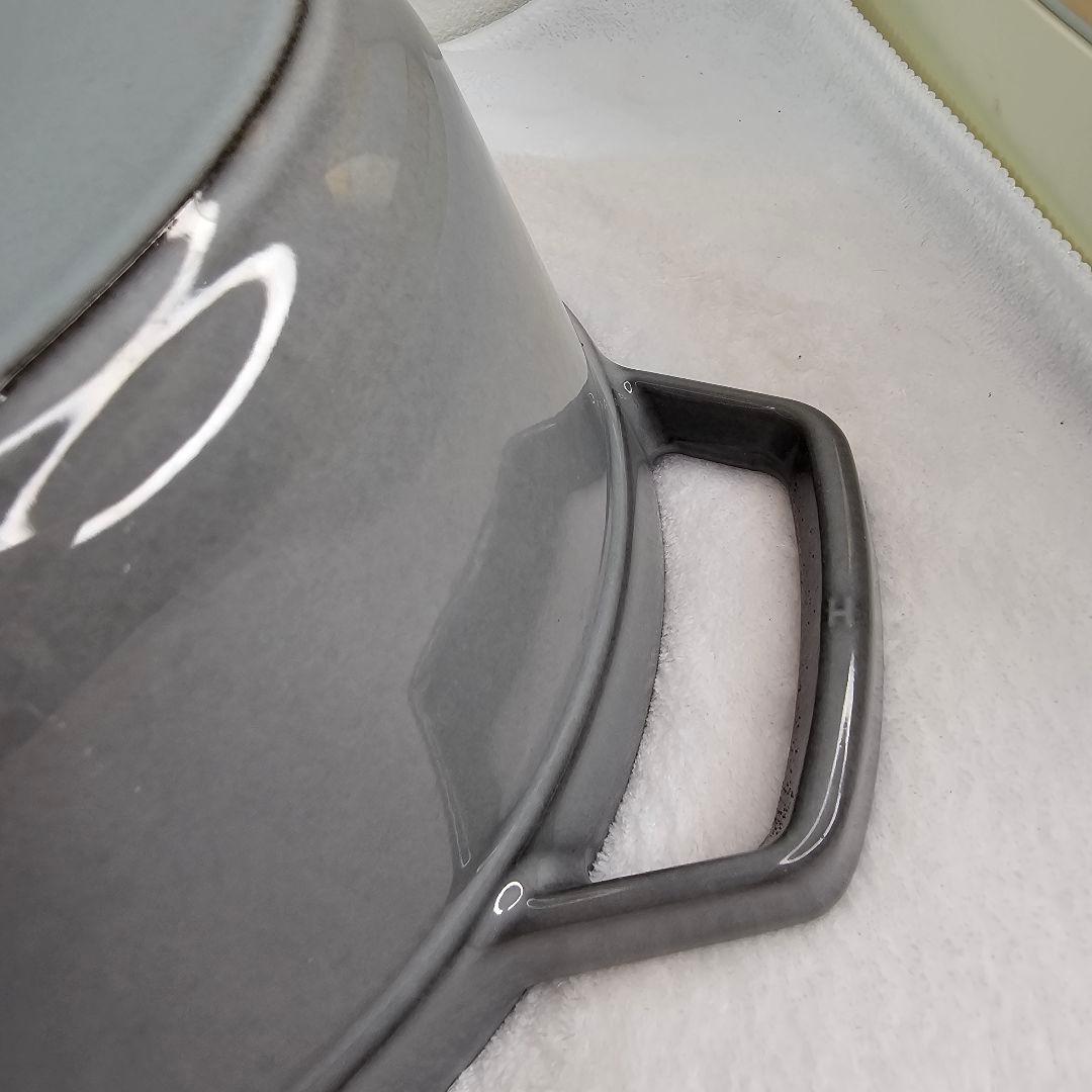 STAUB ストウブ ラ・ココット 22CM 鉄物 両手鍋 グレー