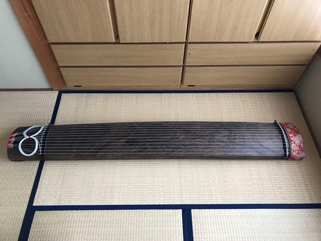 やっさん 13弦琴セット（琴本体、琴カバー、琴爪、琴柱など）