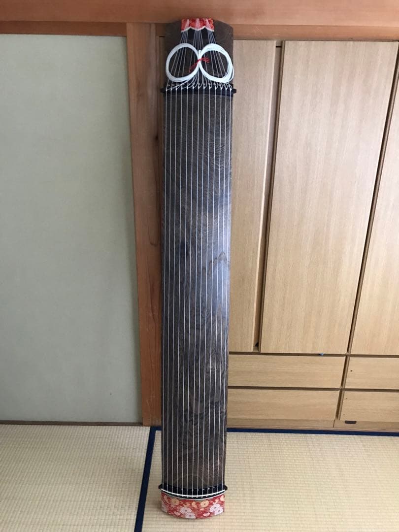 やっさん 13弦琴セット（琴本体、琴カバー、琴爪、琴柱など）