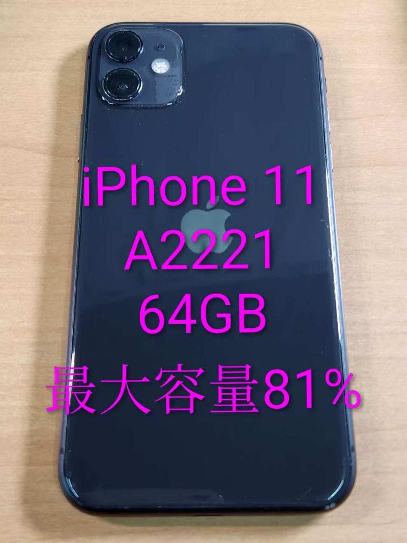 020900C iPhone 11 A2221 64GB 最大容量81%
