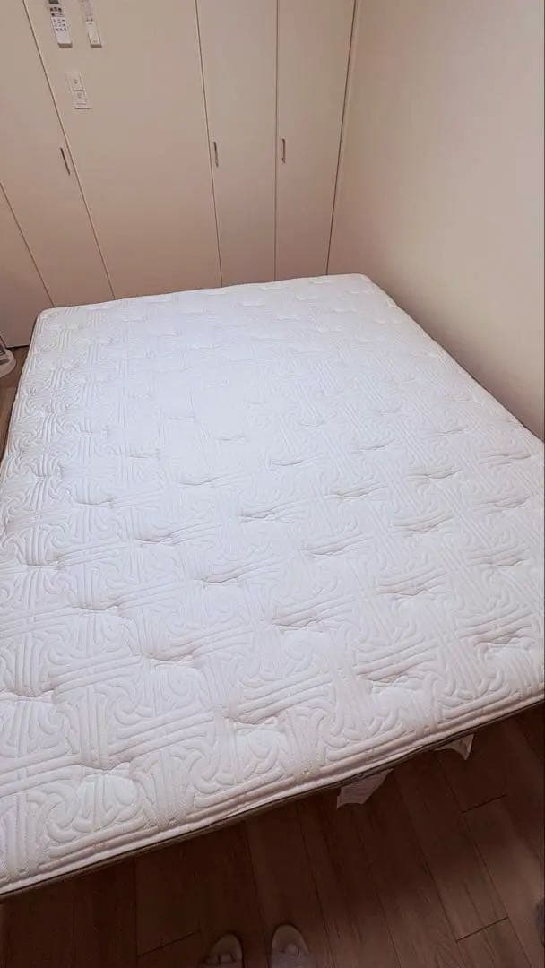 【レガリア】キングスダウン　マットレス&ボトム　クイーンロングサイズ