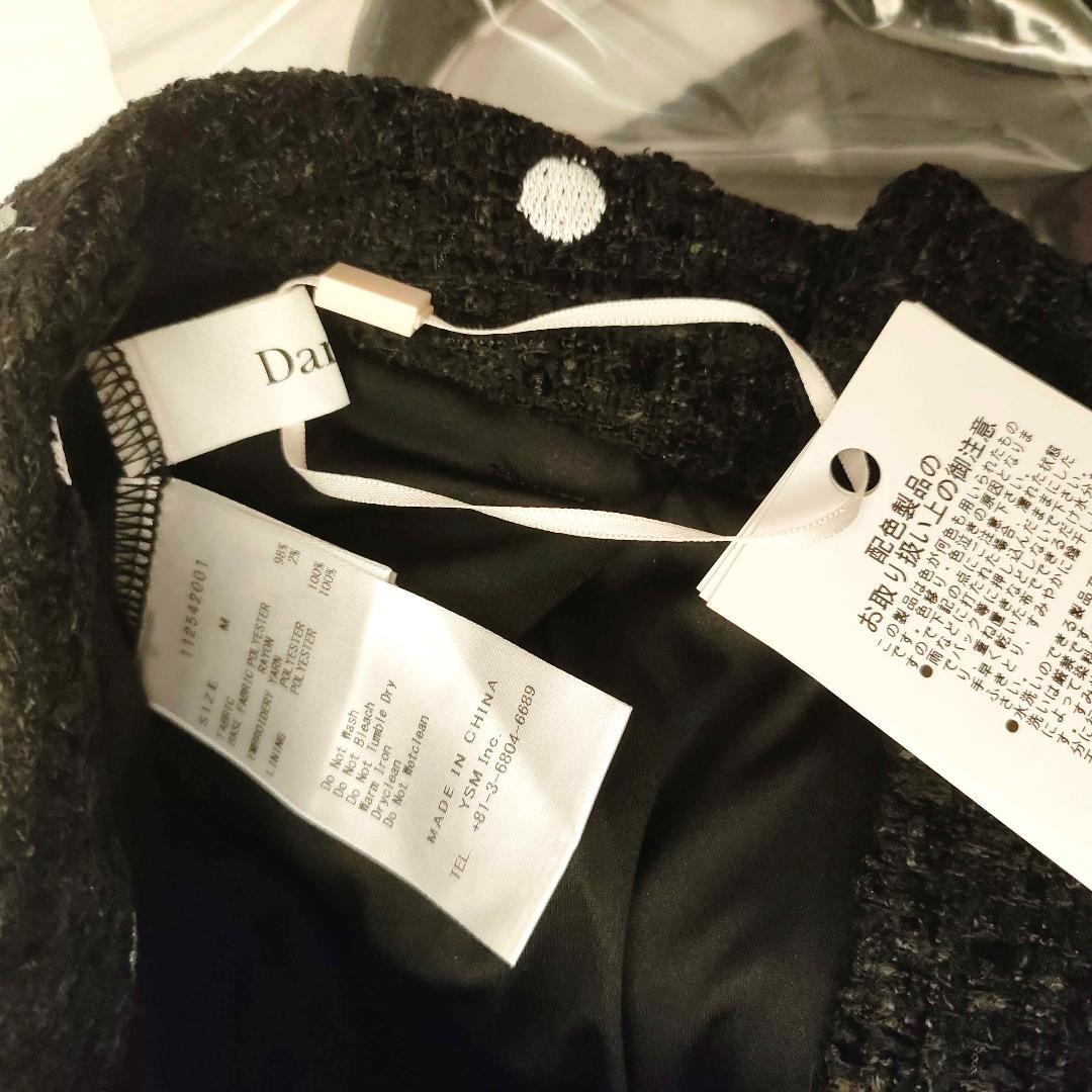 ダーリッチ darich ドットツイードベルトミニスカート ブラック BLK M