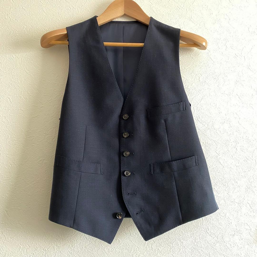 【ザスーツカンパニー】スリーピース セットアップ スーツ ネイビー