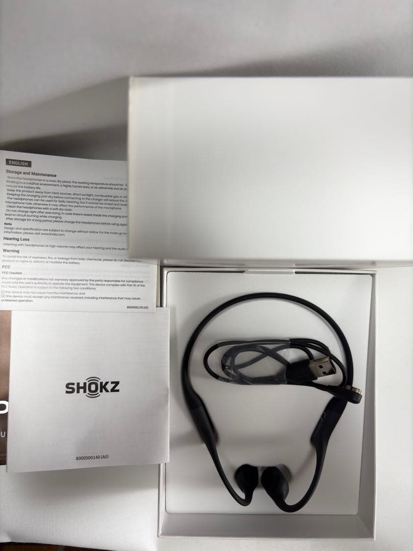 や*ン様 S803 SHOKZ OPENRUN 骨伝導イヤホン ブラック