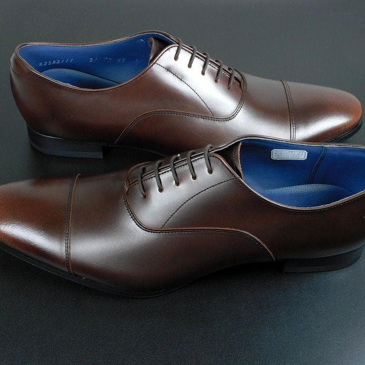 ポン太　新品 REGAL リーガル 27cm 茶 内羽根 ストレートチップ