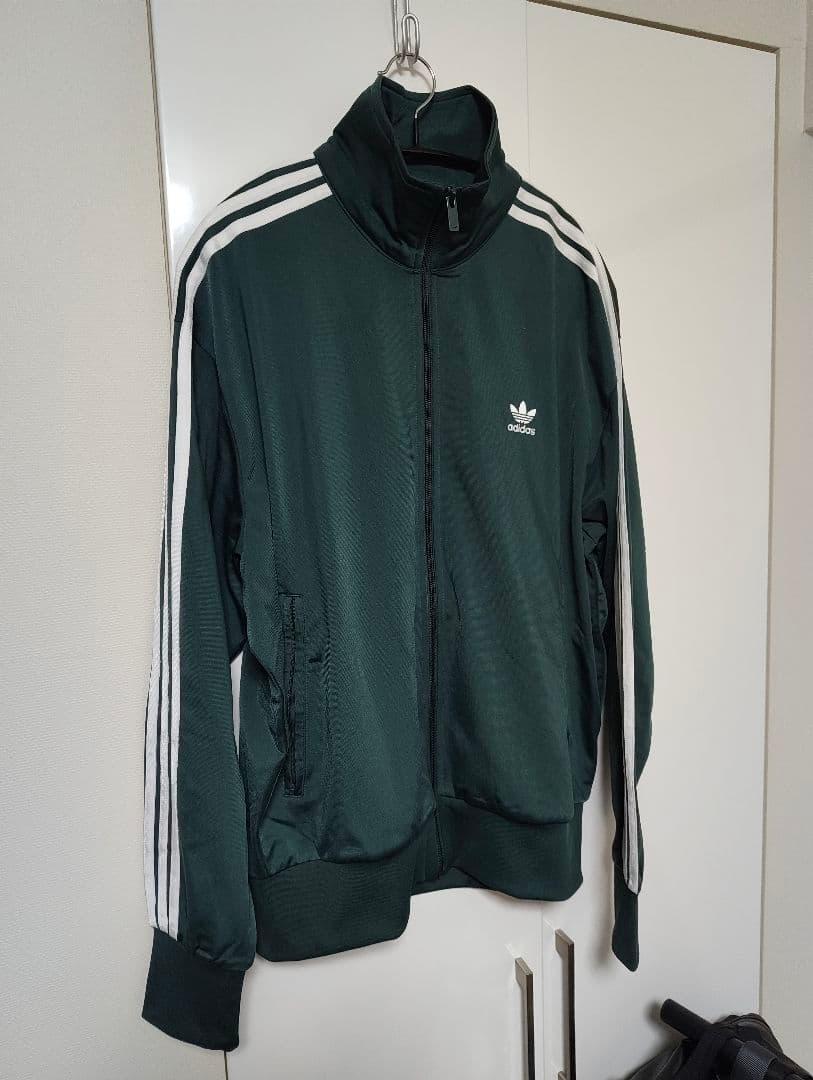 アディダス　トラックジャケット　ダークグリーン　XL