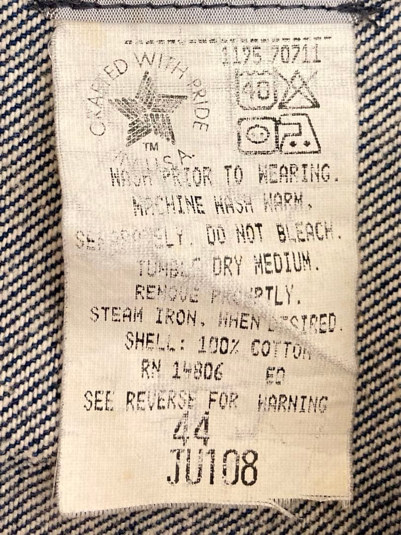 Carhartt カーハート　ジャケット　ジージャン　サイズ44 L〜XL相当