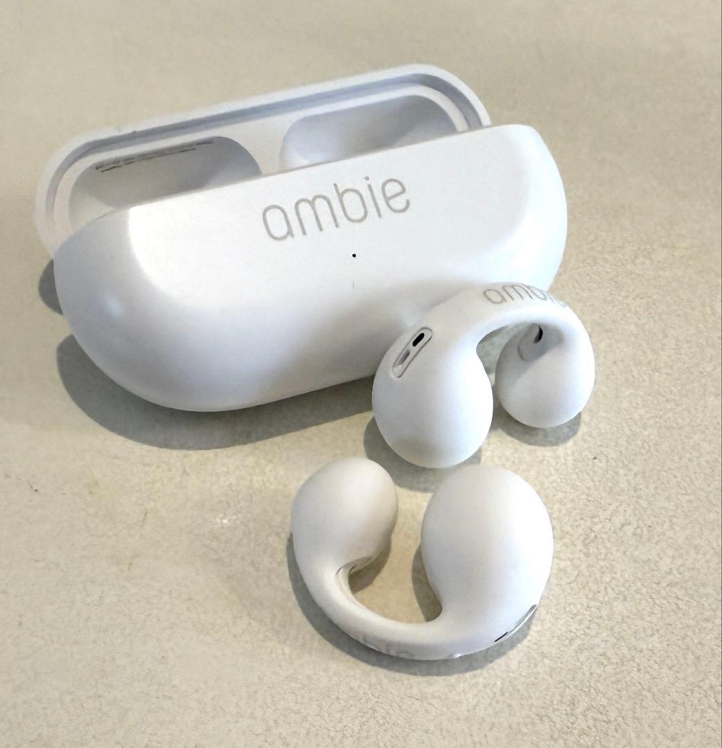 ambie sound earcuffs ワイヤレスイヤホン ホワイト