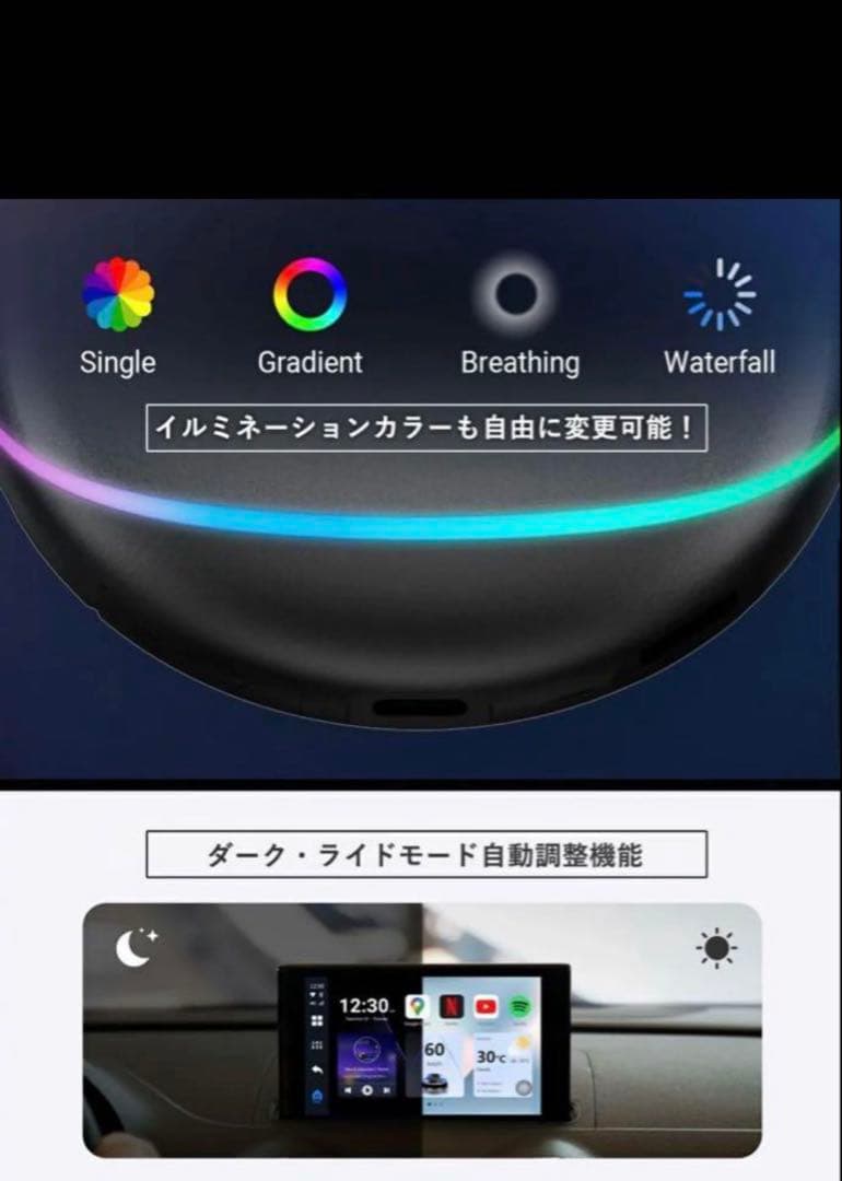 初期保証付　Ottocast OttoAibox P3 OEM 付属品セット