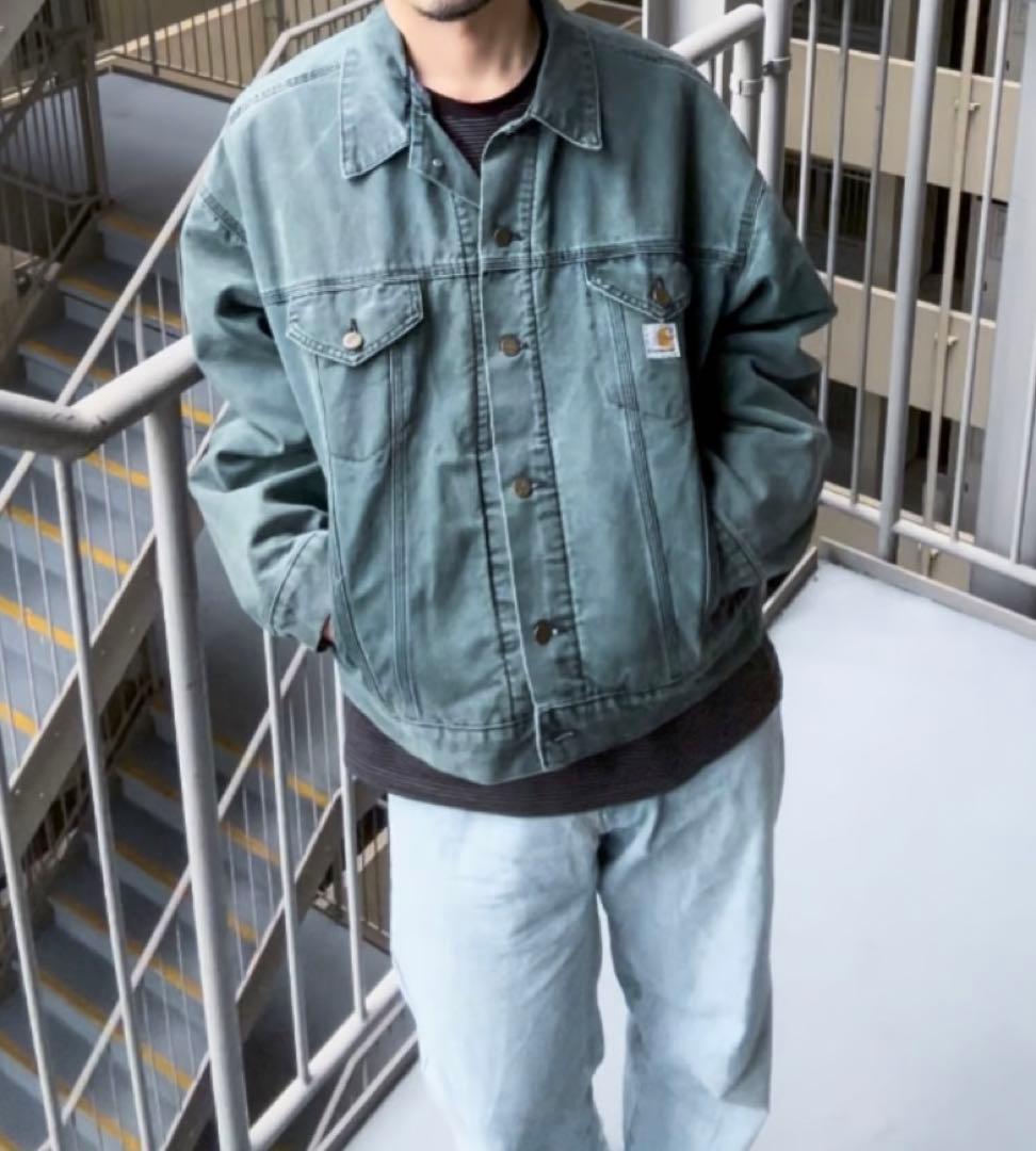 90s カーハート トラッカージャケット jb181 ワインレッド XL