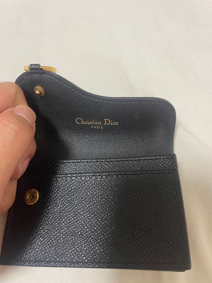 Christian Dior 黒 レザー 名刺入れ