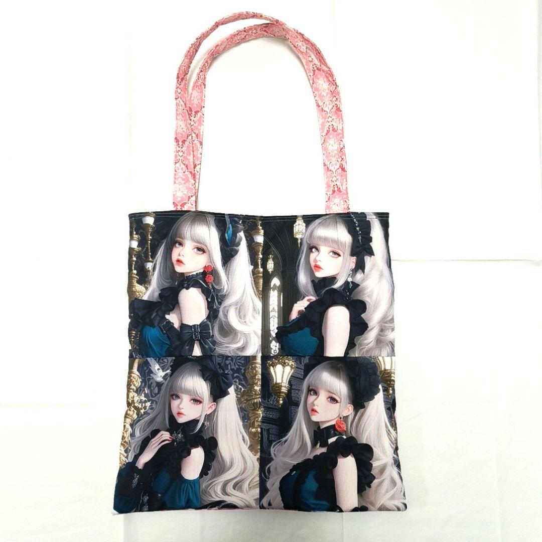 りんりん様】ハンドメイドオーダー★女の子★大容量フラットトートバッグ　4点