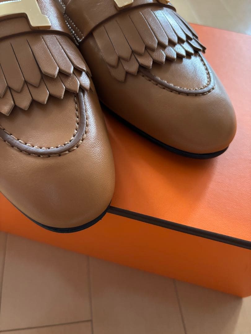 値下げ　新品未使用　エルメス モカシン　35 HERMES