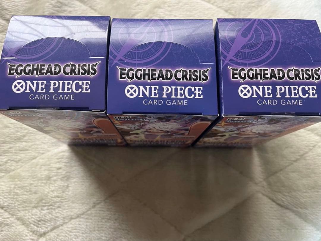 エッグヘッドクライシスONE PIECE カードゲーム 3BOXテープ付き