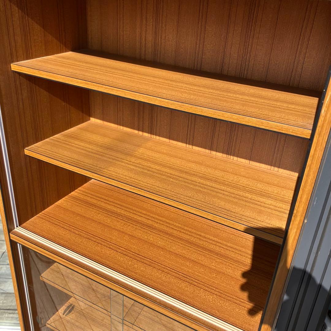 昭和レトロ 古家具 木製 食器棚 カップボード サイドボード 飾り棚