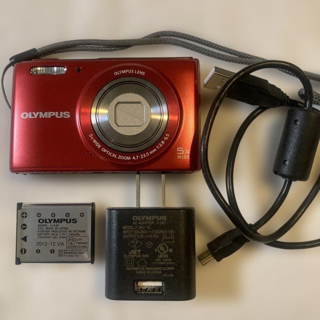 オリンパス OLYMPUS STYLUS VG-180 レッド